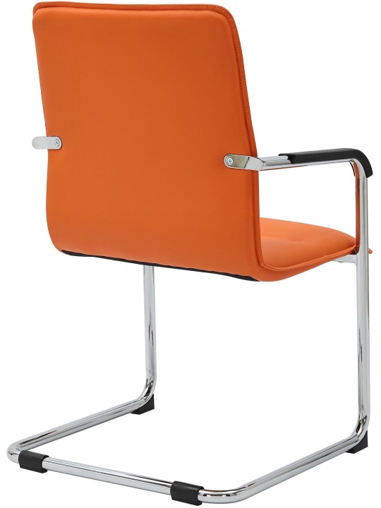 Lot de 2 chaises visiteurs Seattle, orange