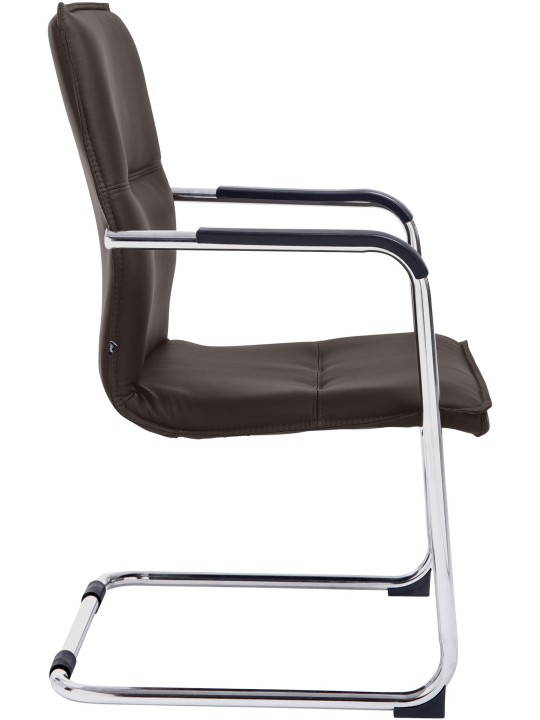 Lot de 2 chaises visiteurs Seattle, brun Lot de 2 chaises visiteurs Seattle, brun