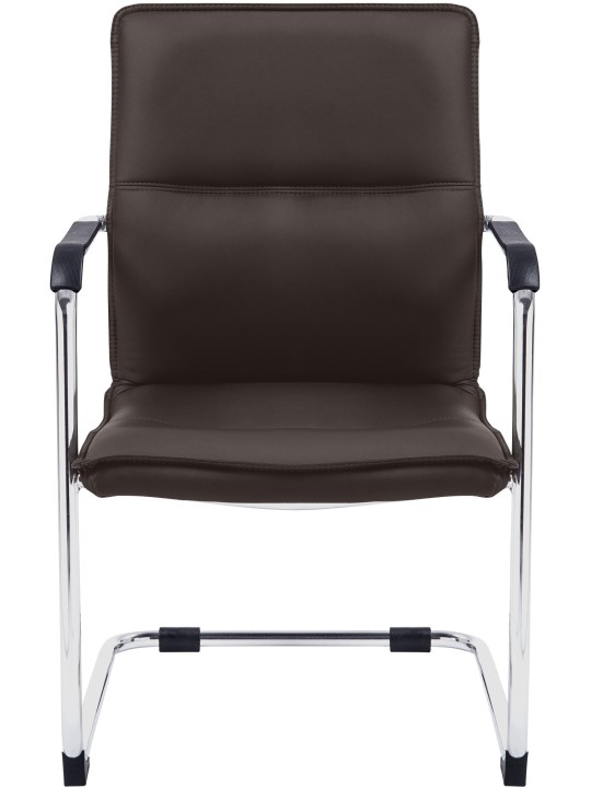 Lot de 2 chaises visiteurs Seattle, brun Lot de 2 chaises visiteurs Seattle, brun