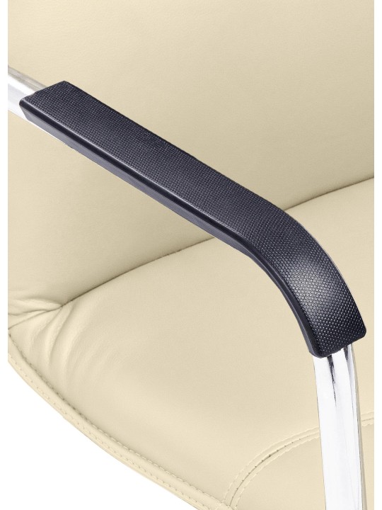 Lot de 2 chaises visiteurs Seattle, crème Lot de 2 chaises visiteurs Seattle, crème