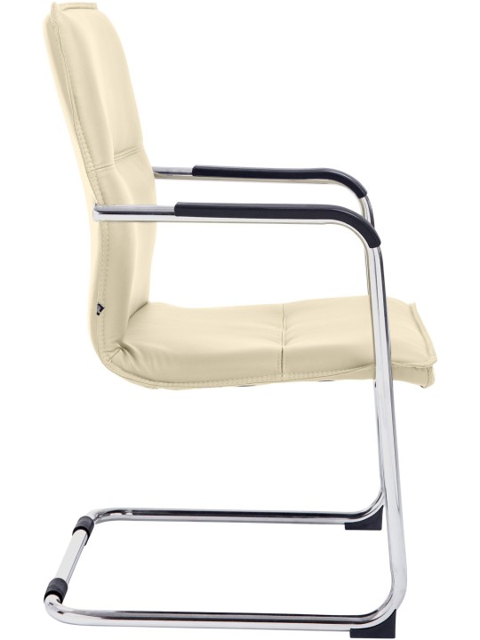 Lot de 2 chaises visiteurs Seattle, crème Lot de 2 chaises visiteurs Seattle, crème