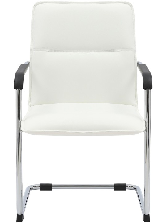 Lot de 2 chaises visiteurs Seattle, blanc Lot de 2 chaises visiteurs Seattle, blanc