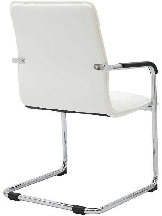 Lot de 2 chaises visiteurs Seattle, blanc Lot de 2 chaises visiteurs Seattle, blanc