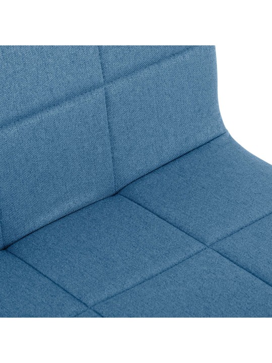 Chaise Ricky en tissu, bleu