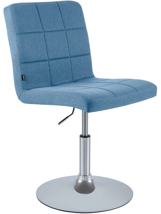Chaise Ricky en tissu, bleu