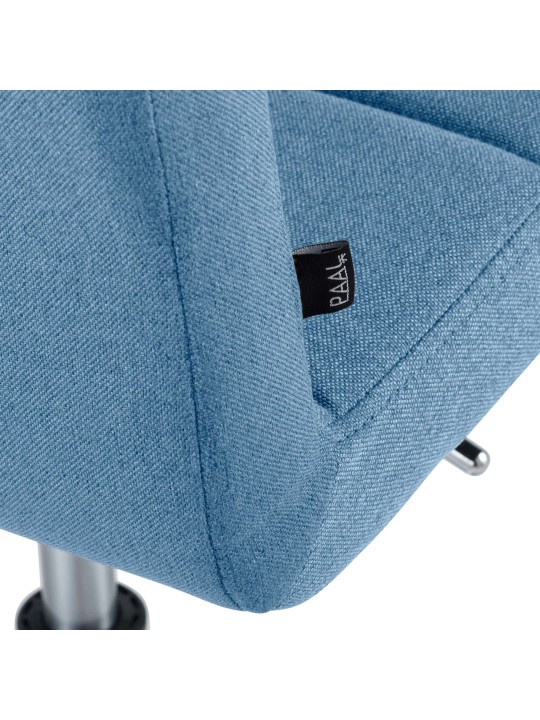 Chaise Ricky en tissu, bleu