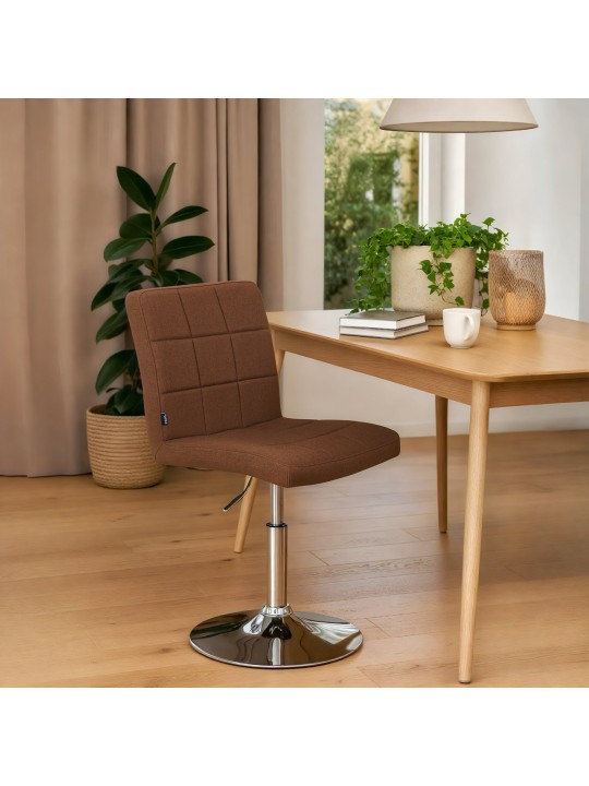 Chaise Ricky en tissu, brun Chaise Ricky en tissu, brun