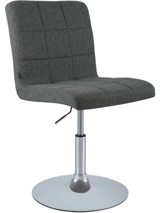 Chaise Ricky en tissu, gris foncé Chaise Ricky en tissu, gris foncé