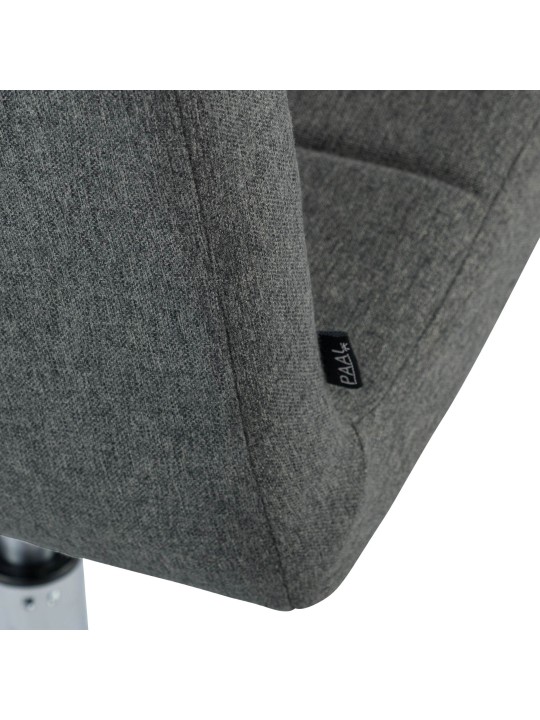 Chaise Ricky en tissu, gris foncé Chaise Ricky en tissu, gris foncé