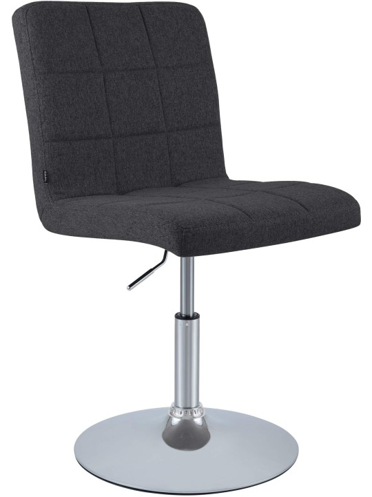 Chaise Ricky en tissu, noir