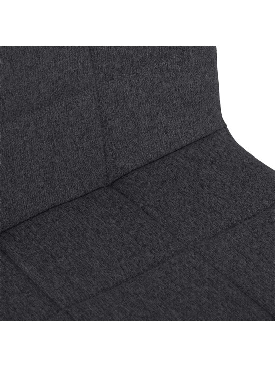 Chaise Ricky en tissu, noir