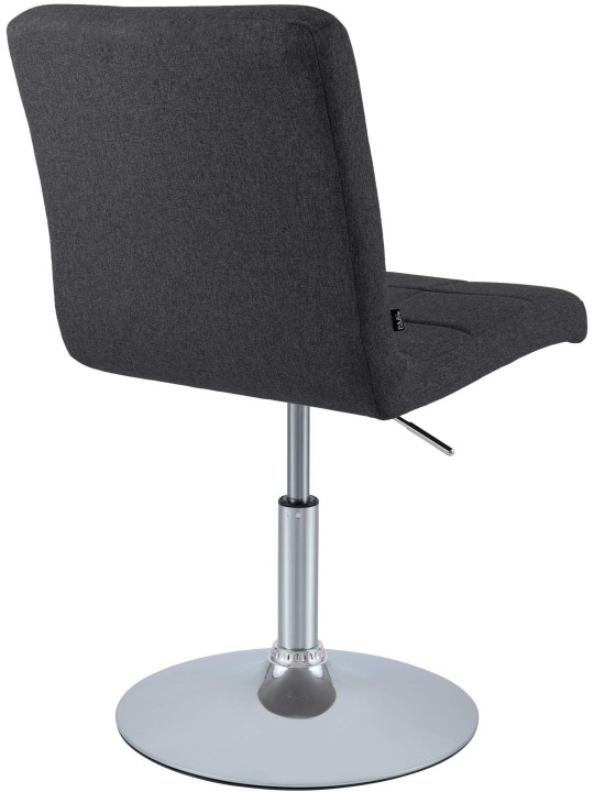 Chaise Ricky en tissu, noir