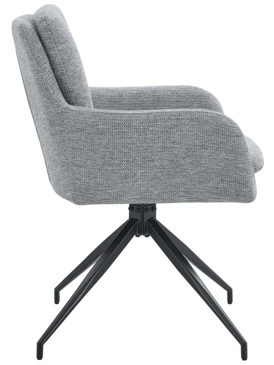 Chaise de salle à manger tissu Pickett, gris