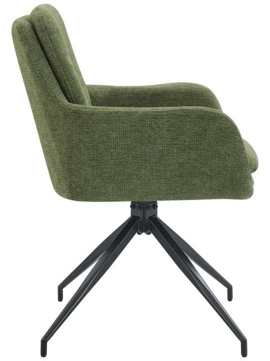 Lot de 2 chaises de salle à manger tissu Pickett, vert Lot de 2 chaises de salle à manger tissu Pickett, vert