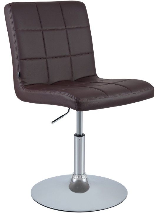 Chaise Ricky simili cuir, brun