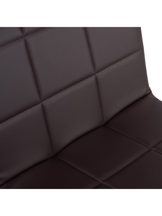 Chaise Ricky simili cuir, brun