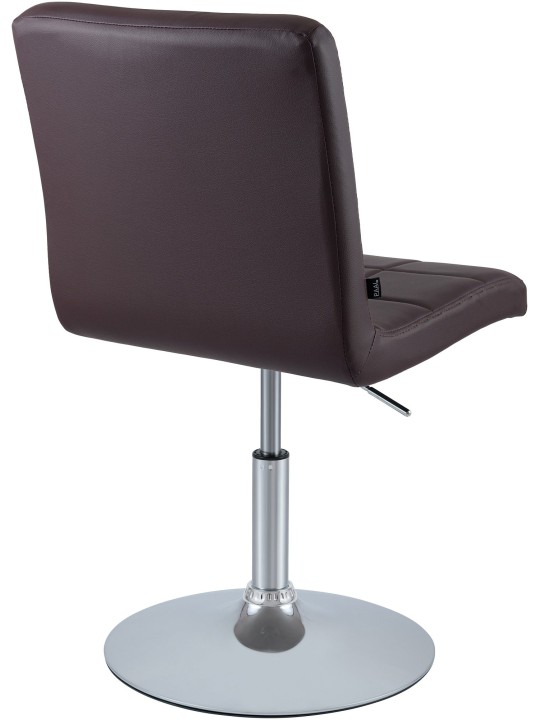 Chaise Ricky simili cuir, brun