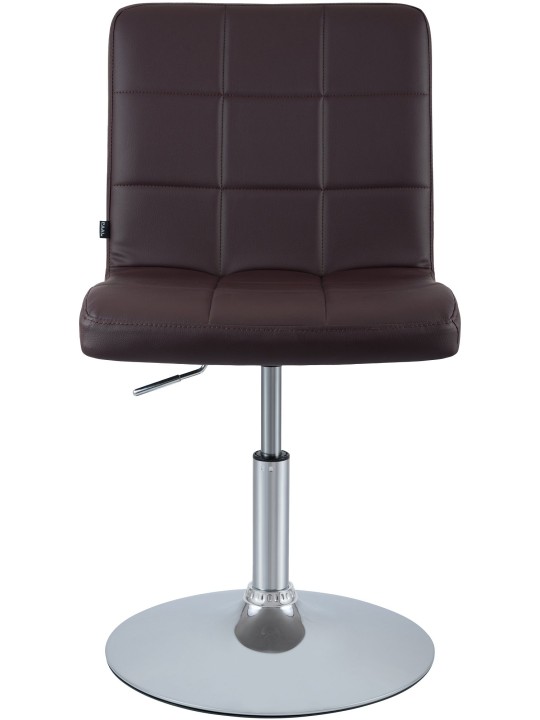 Chaise Ricky simili cuir, brun