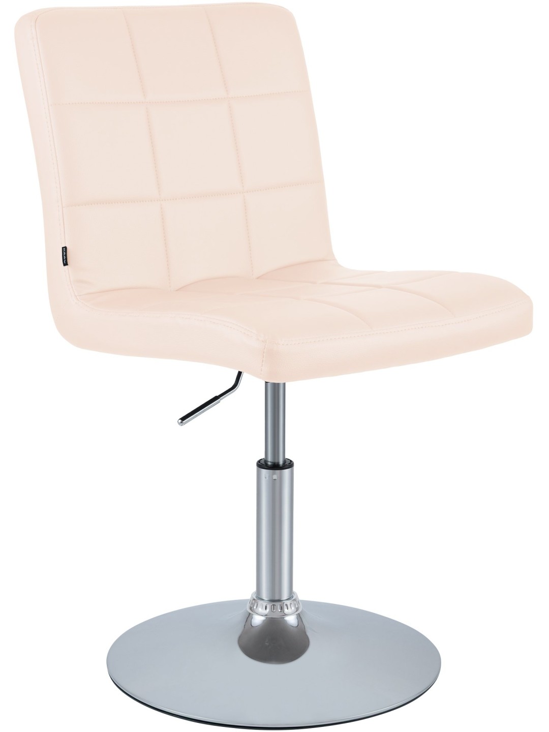 Chaise Ricky simili cuir, crème