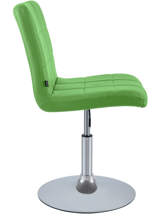 Chaise Ricky simili cuir, vert