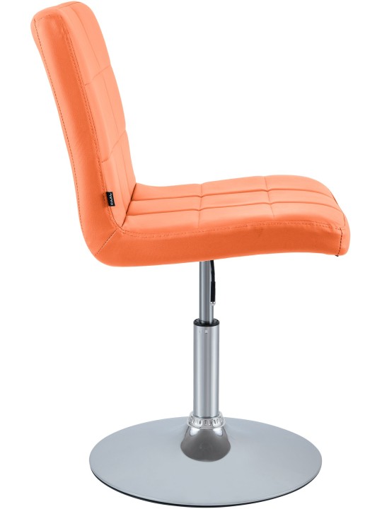 Chaise Ricky simili cuir, orange Chaise Ricky simili cuir, orange