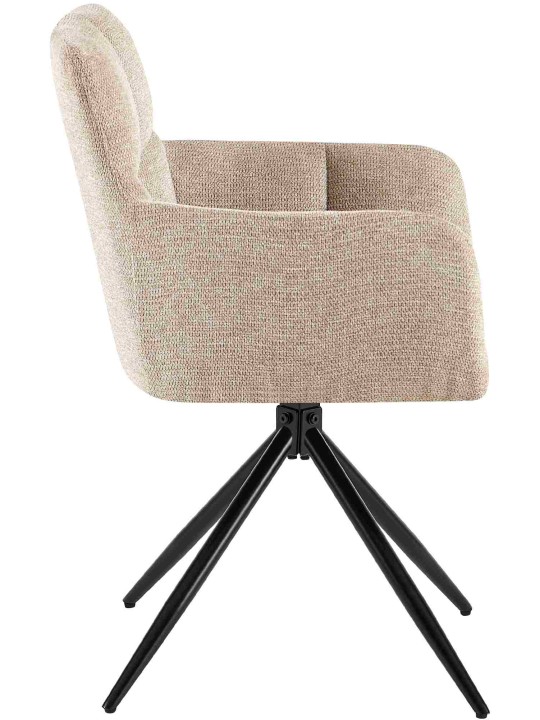 Chaise de salle à manger Jonah tissu, brun clair Chaise de salle à manger Jonah tissu, brun clair