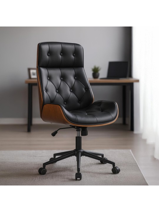 Chaise de bureau Martil noyer/, noir