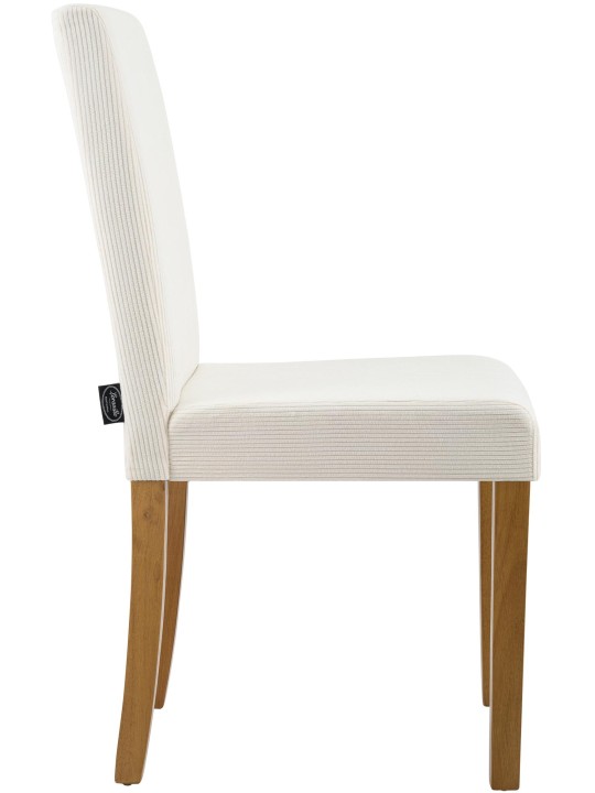 Chaise de salle à manger Ina Cord antique clair, crème Chaise de salle à manger Ina Cord antique clair, crème