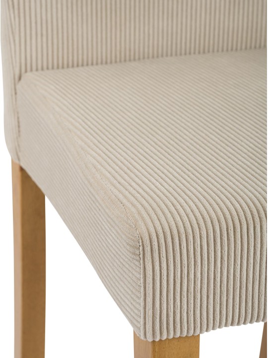 Chaise de salle à manger Ina Cord antique clair, brun clair Chaise de salle à manger Ina Cord antique clair, brun clair