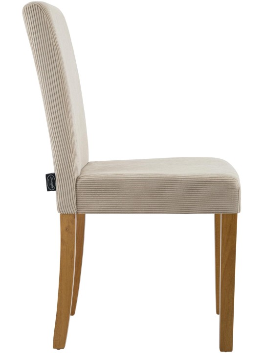 Chaise de salle à manger Ina Cord antique clair, brun clair Chaise de salle à manger Ina Cord antique clair, brun clair
