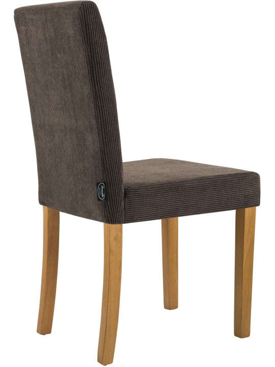Chaise de salle à manger Ina Cord antique clair, brun Chaise de salle à manger Ina Cord antique clair, brun