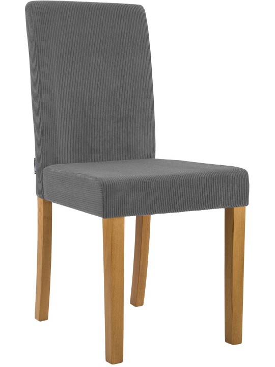 Chaise de salle à manger Ina Cord antique clair, gris