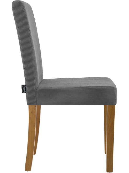 Chaise de salle à manger Ina Cord antique clair, gris