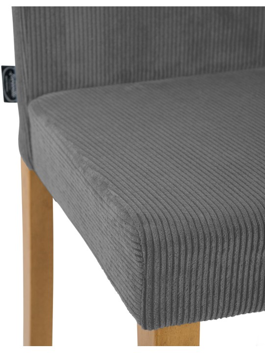 Chaise de salle à manger Ina Cord antique clair, gris