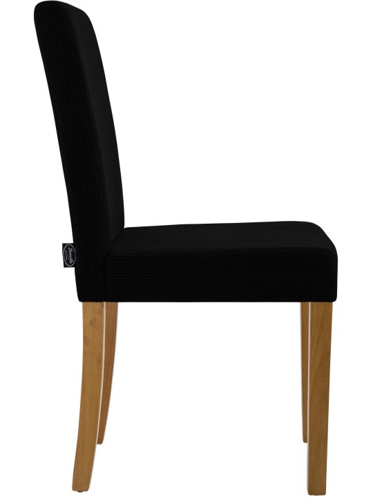 Chaise de salle à manger Ina Cord antique clair, noir Chaise de salle à manger Ina Cord antique clair, noir