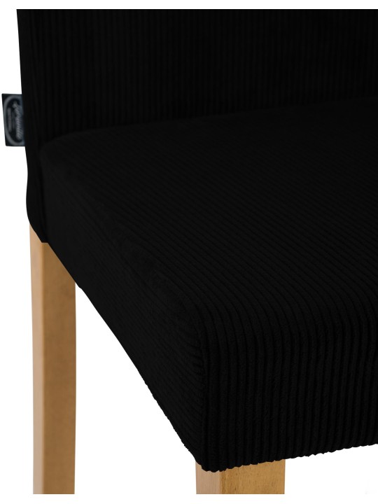 Chaise de salle à manger Ina Cord antique clair, noir Chaise de salle à manger Ina Cord antique clair, noir