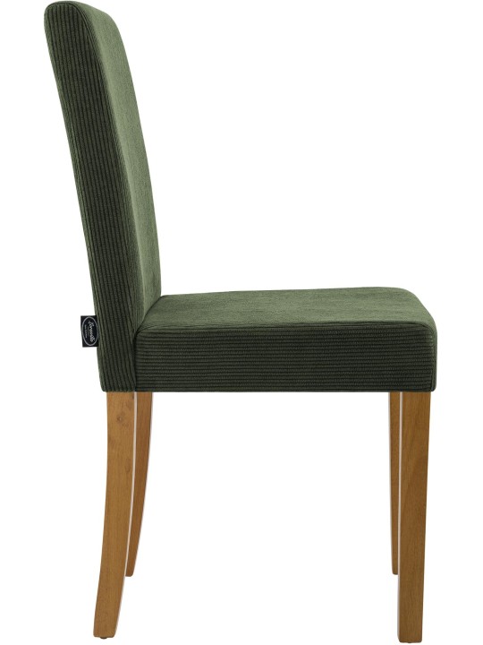 Chaise de salle à manger Ina Cord antique clair, vert