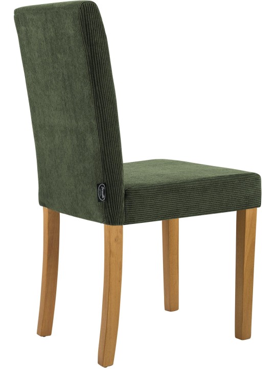Chaise de salle à manger Ina Cord antique clair, vert