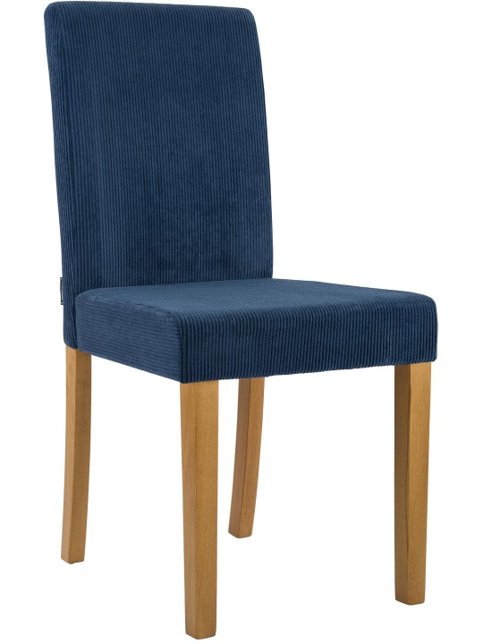 Chaise de salle à manger Ina Cord antique clair, bleu Chaise de salle à manger Ina Cord antique clair, bleu