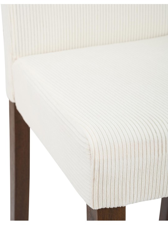 Chaise de salle à manger Ina Cord antique foncé, crème Chaise de salle à manger Ina Cord antique foncé, crème