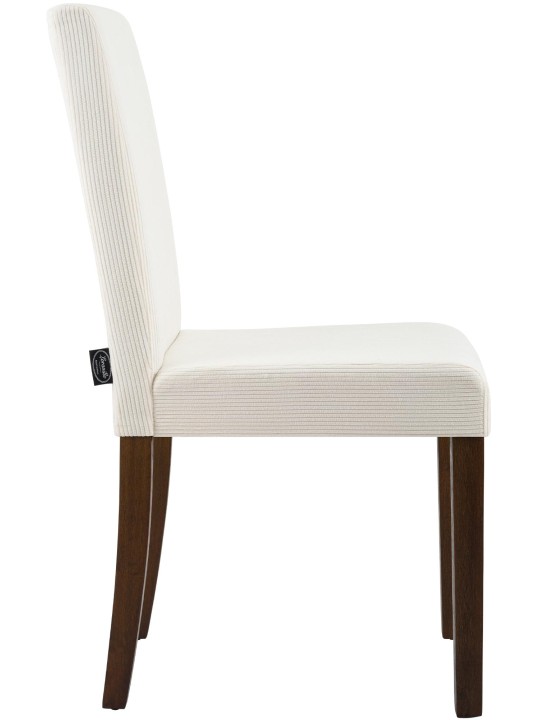 Chaise de salle à manger Ina Cord antique foncé, crème Chaise de salle à manger Ina Cord antique foncé, crème