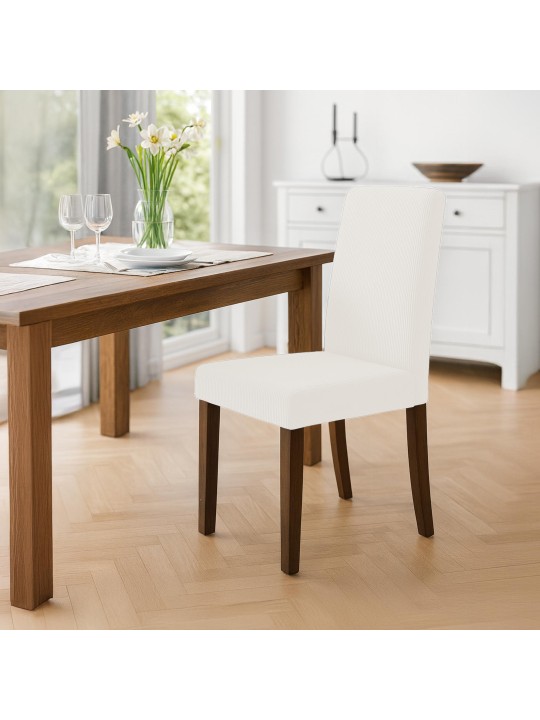 Chaise de salle à manger Ina Cord antique foncé, crème Chaise de salle à manger Ina Cord antique foncé, crème