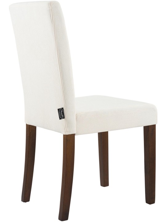 Chaise de salle à manger Ina Cord antique foncé, crème Chaise de salle à manger Ina Cord antique foncé, crème