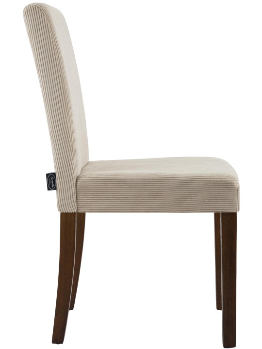 Chaise de salle à manger Ina Cord antique foncé, brun clair Chaise de salle à manger Ina Cord antique foncé, brun clair