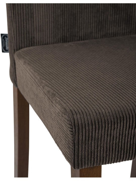 Chaise de salle à manger Ina Cord antique foncé, brun Chaise de salle à manger Ina Cord antique foncé, brun