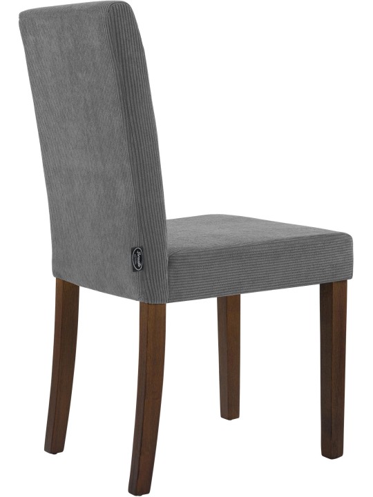 Chaise de salle à manger Ina Cord antique foncé, gris Chaise de salle à manger Ina Cord antique foncé, gris