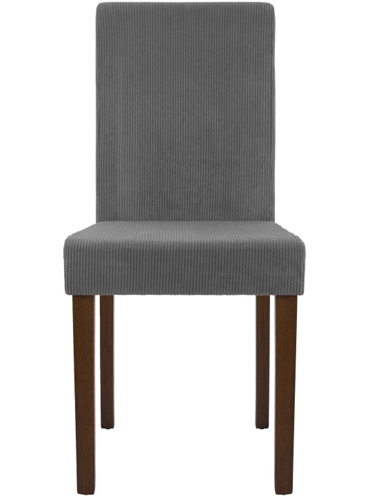 Chaise de salle à manger Ina Cord antique foncé, gris Chaise de salle à manger Ina Cord antique foncé, gris