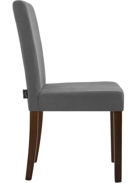 Chaise de salle à manger Ina Cord antique foncé, gris Chaise de salle à manger Ina Cord antique foncé, gris