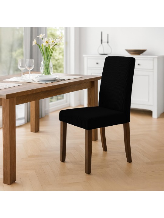 Chaise de salle à manger Ina Cord antique foncé, noir Chaise de salle à manger Ina Cord antique foncé, noir