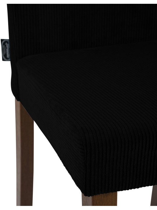 Chaise de salle à manger Ina Cord antique foncé, noir Chaise de salle à manger Ina Cord antique foncé, noir